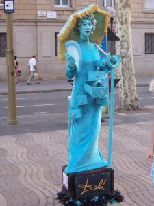 Artystka na La Rambla